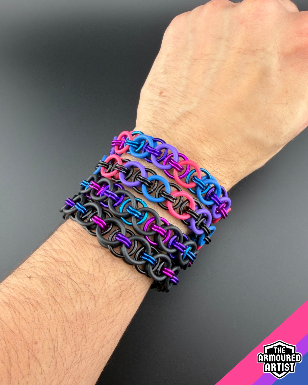 Bisexual Stretchy Helmchain Bracelets