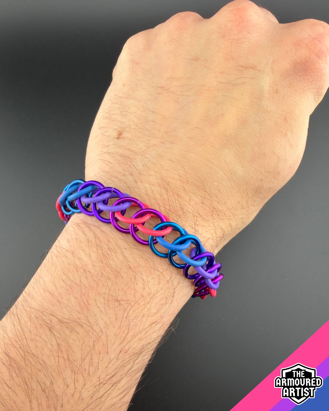 Bisexual Stretchy Chainmail Bracelets