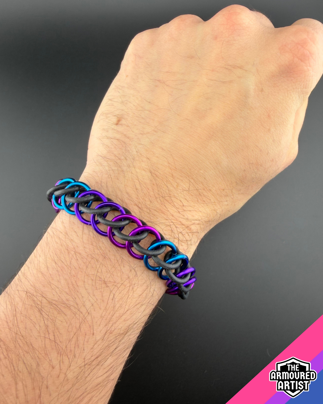 Bisexual Stretchy Chainmail Bracelets