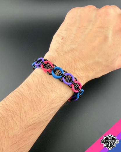 Bisexual Stretchy Helmchain Bracelets