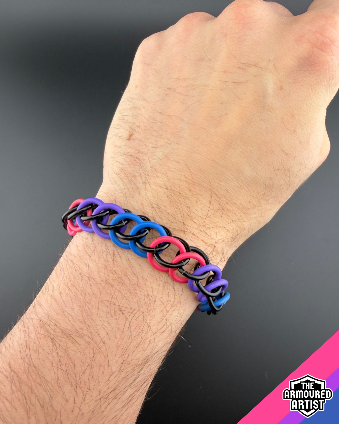 Bisexual Stretchy Chainmail Bracelets