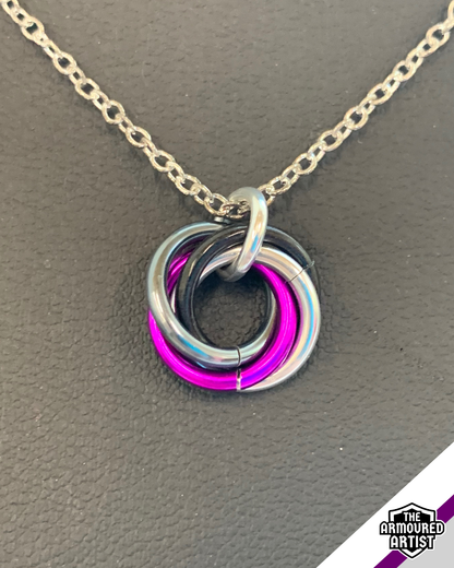 Demisexual Spiral Chainmail Necklaces