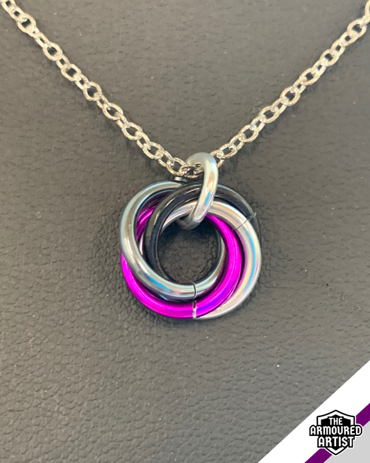 Demisexual Spiral Chainmail Necklaces