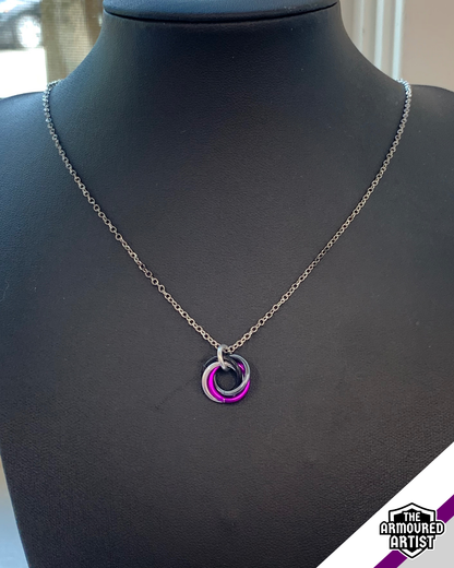 Demisexual Spiral Chainmail Necklaces