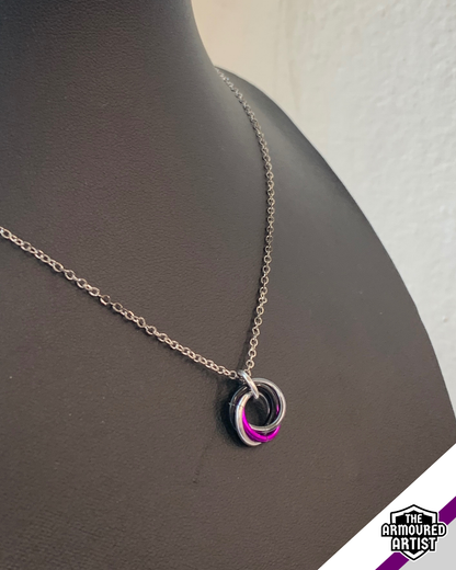 Demisexual Spiral Chainmail Necklaces