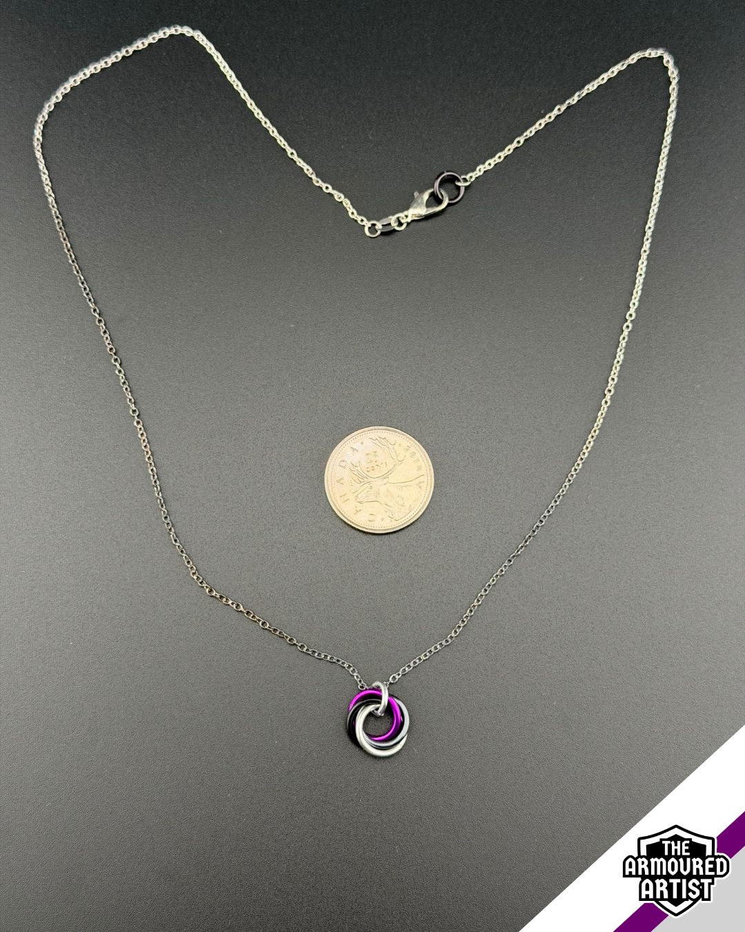 Demisexual Spiral Chainmail Necklaces