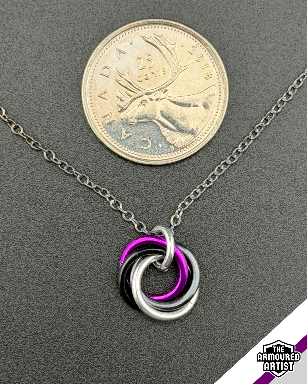 Demisexual Spiral Chainmail Necklaces