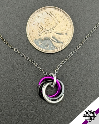 Demisexual Spiral Chainmail Necklaces