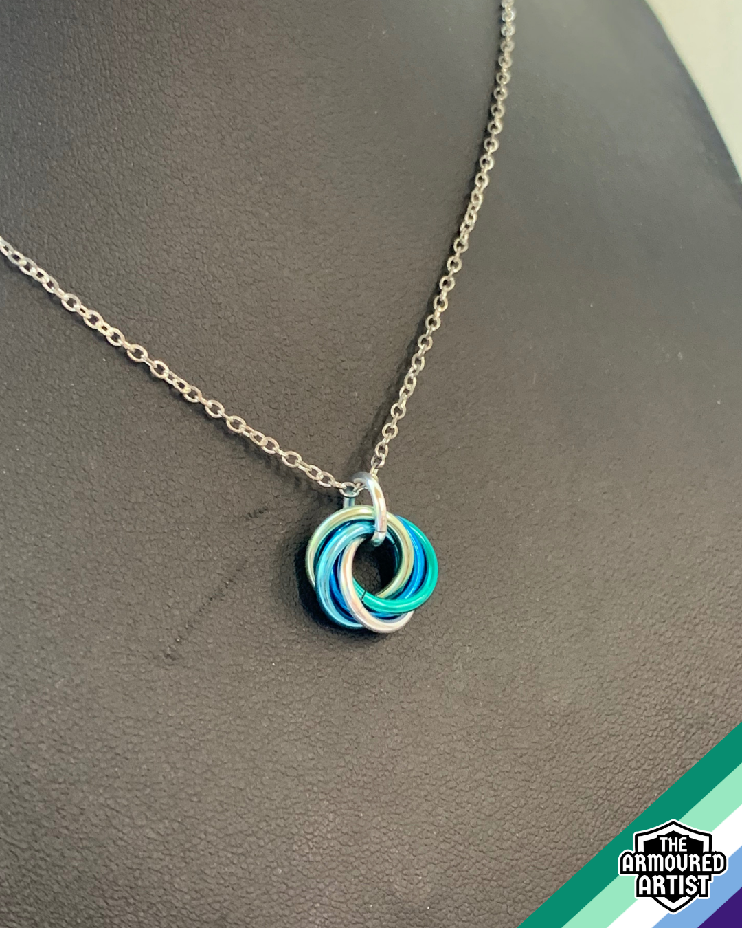 Gay (Man Love Man) Spiral Chainmail Necklaces