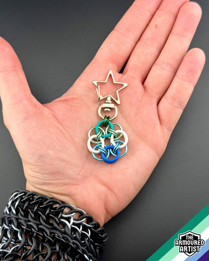 Gay (Man Love Man) Flexible Helmchain Keychains