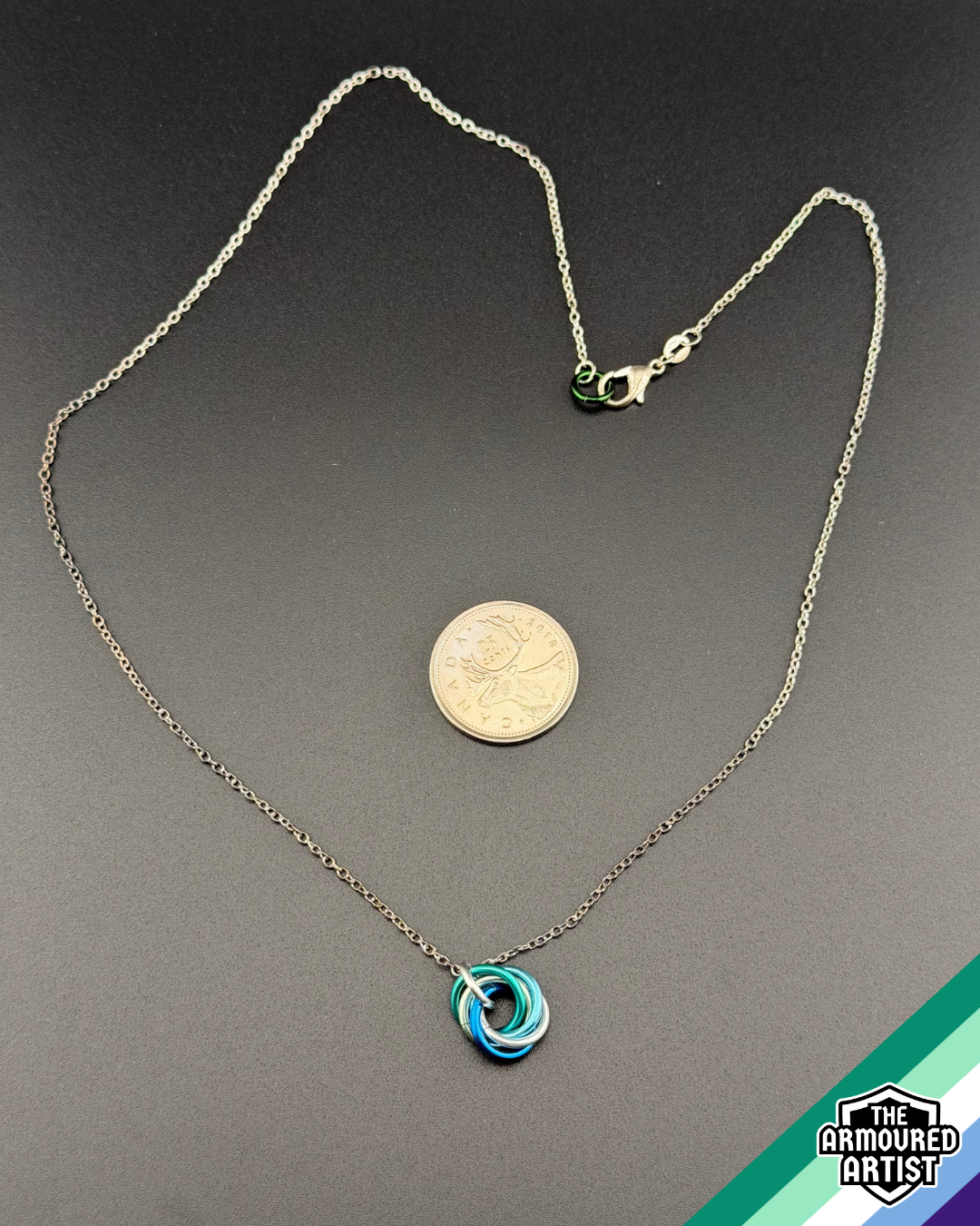 Gay (Man Love Man) Spiral Chainmail Necklaces