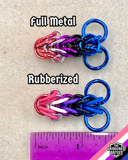 Genderfluid Pocket Rocket Keychains/Necklaces