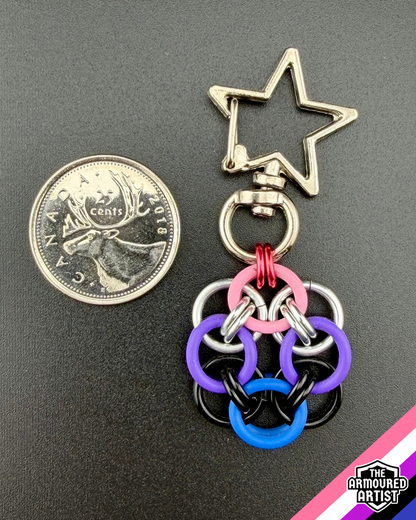 Genderfluid Flexible Helmchain Keychains
