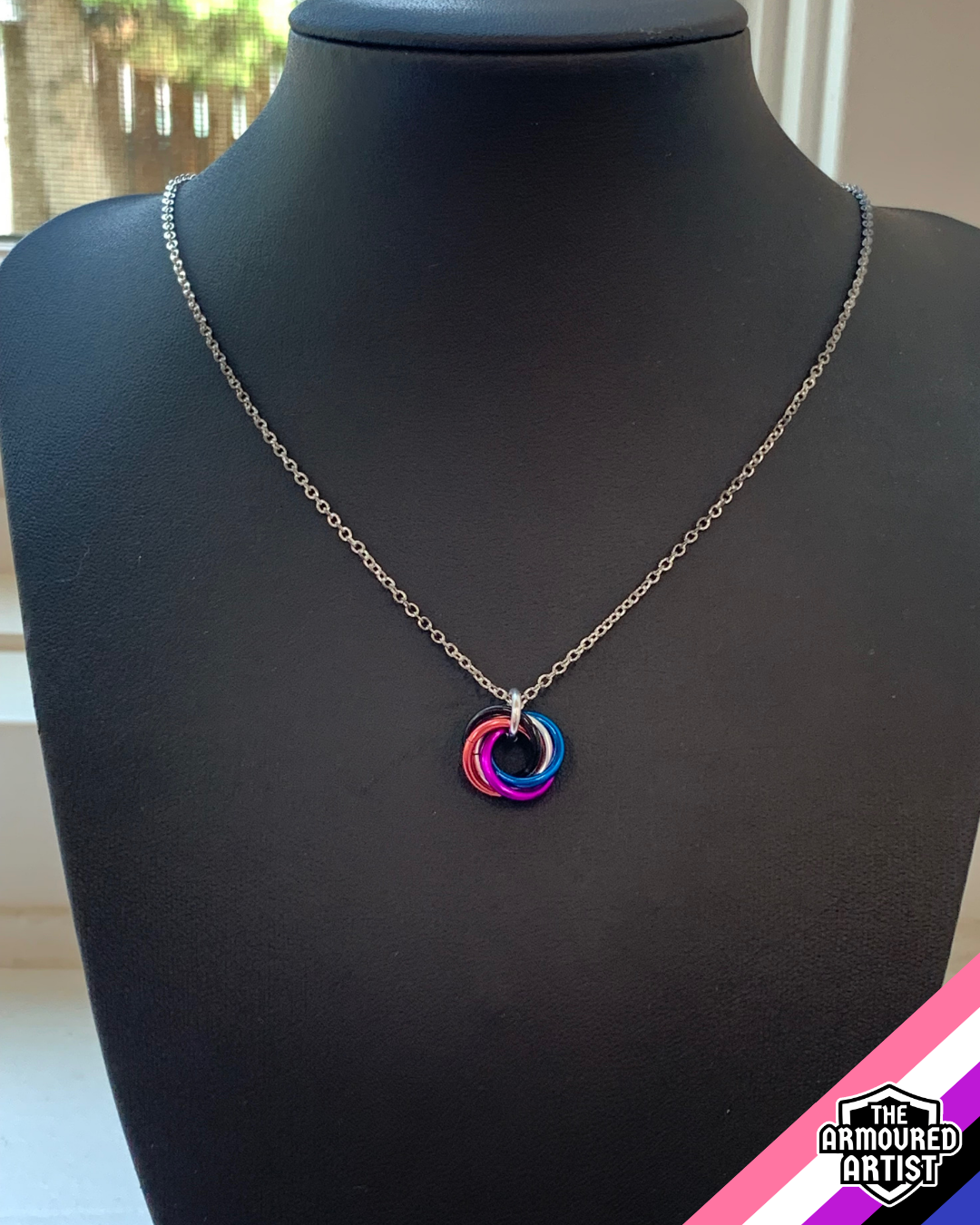 Genderfluid Spiral Chainmail Necklaces