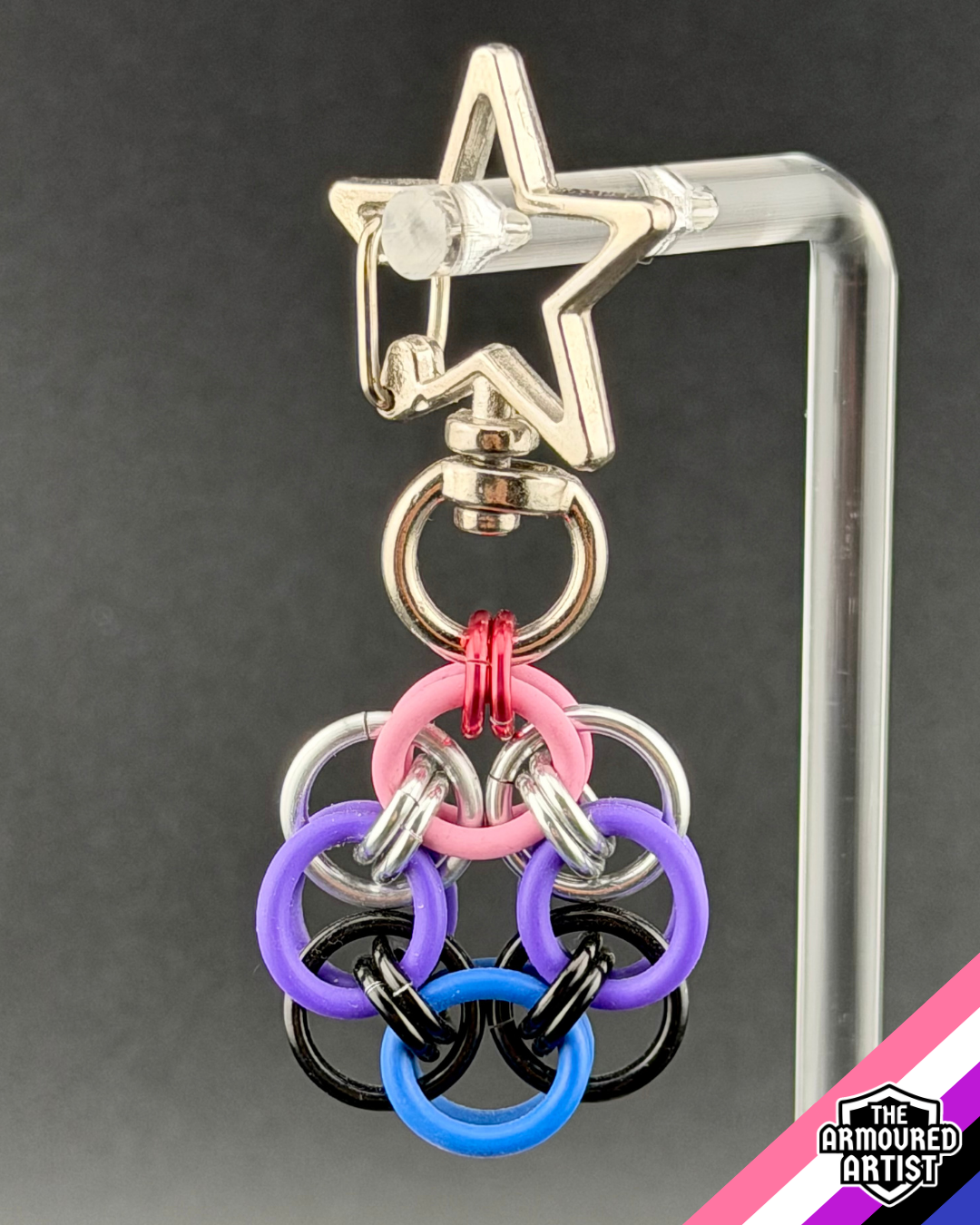 Genderfluid Flexible Helmchain Keychains