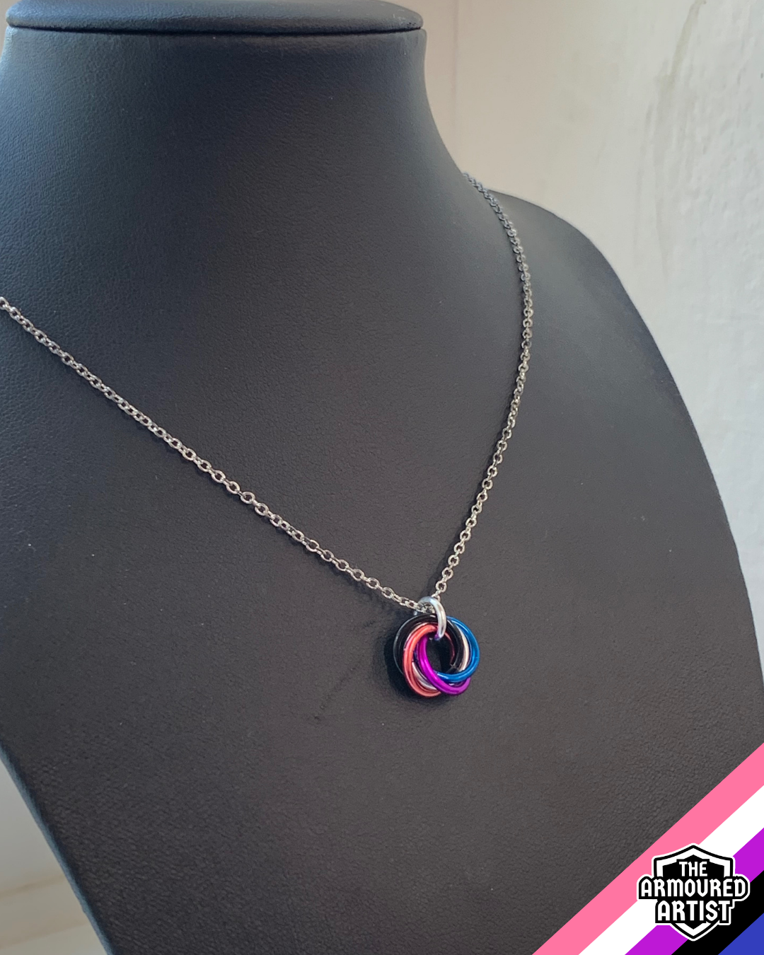 Genderfluid Spiral Chainmail Necklaces