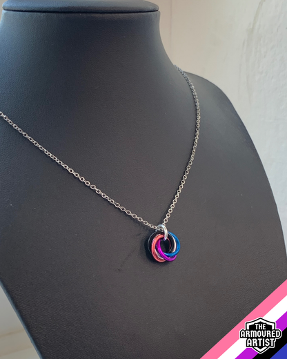 Genderfluid Spiral Chainmail Necklaces