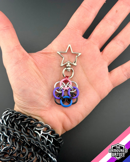 Genderfluid Flexible Helmchain Keychains