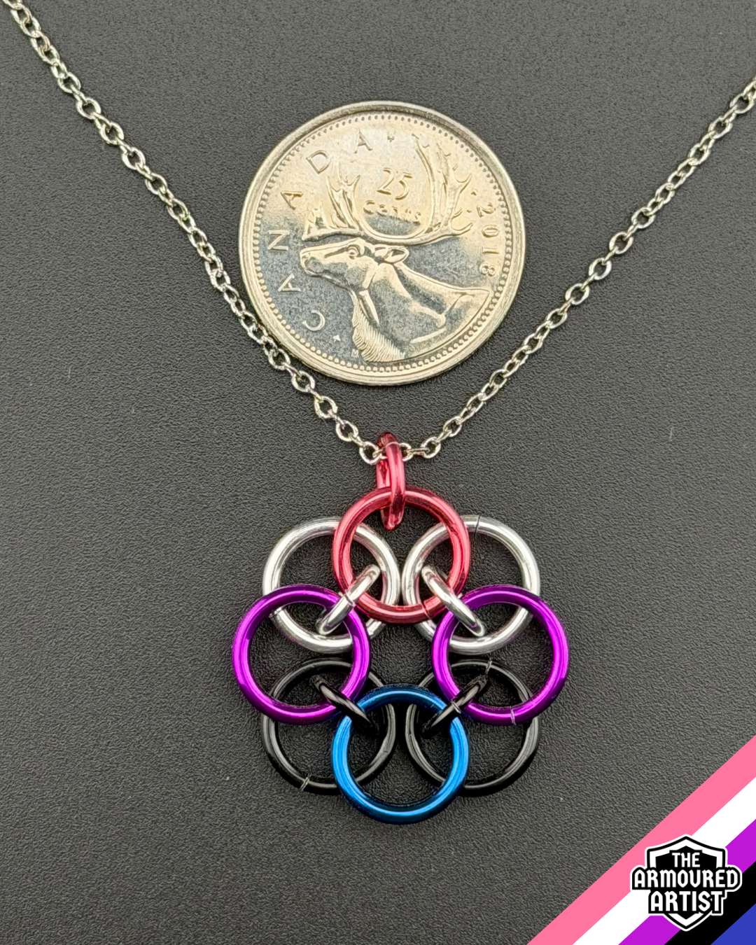 Genderfluid Helmchain Necklaces