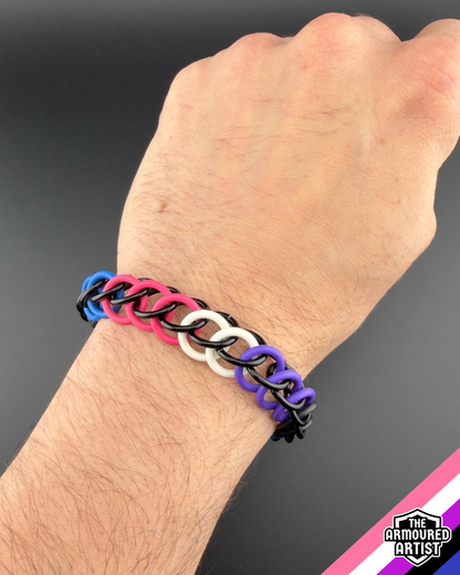 Genderfluid Stretchy Chainmail Bracelets