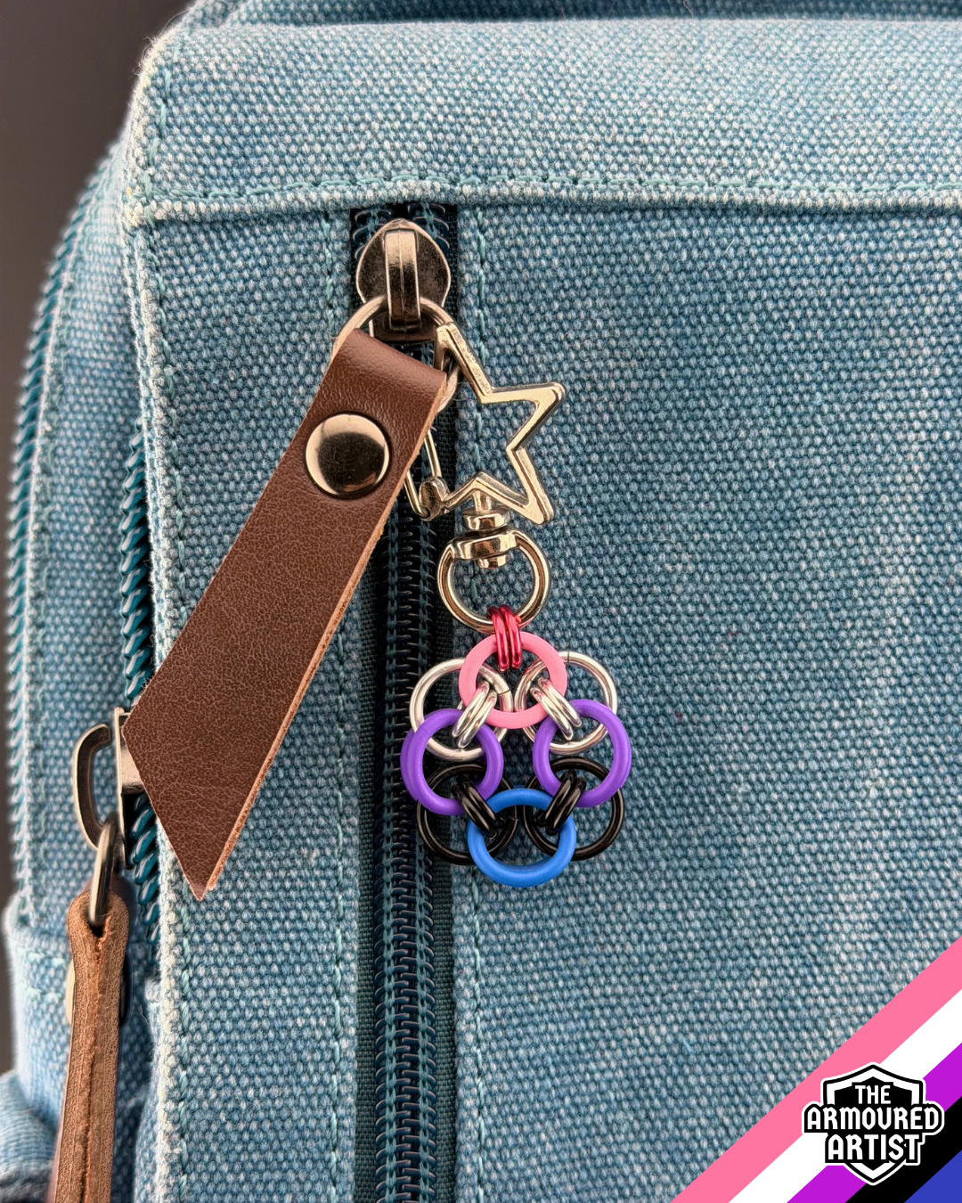Genderfluid Flexible Helmchain Keychains