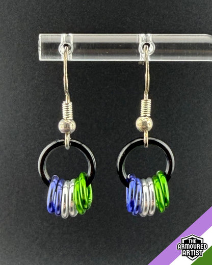 Genderqueer Small Ringlette Earrings