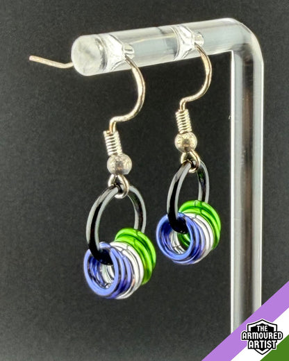 Genderqueer Small Ringlette Earrings