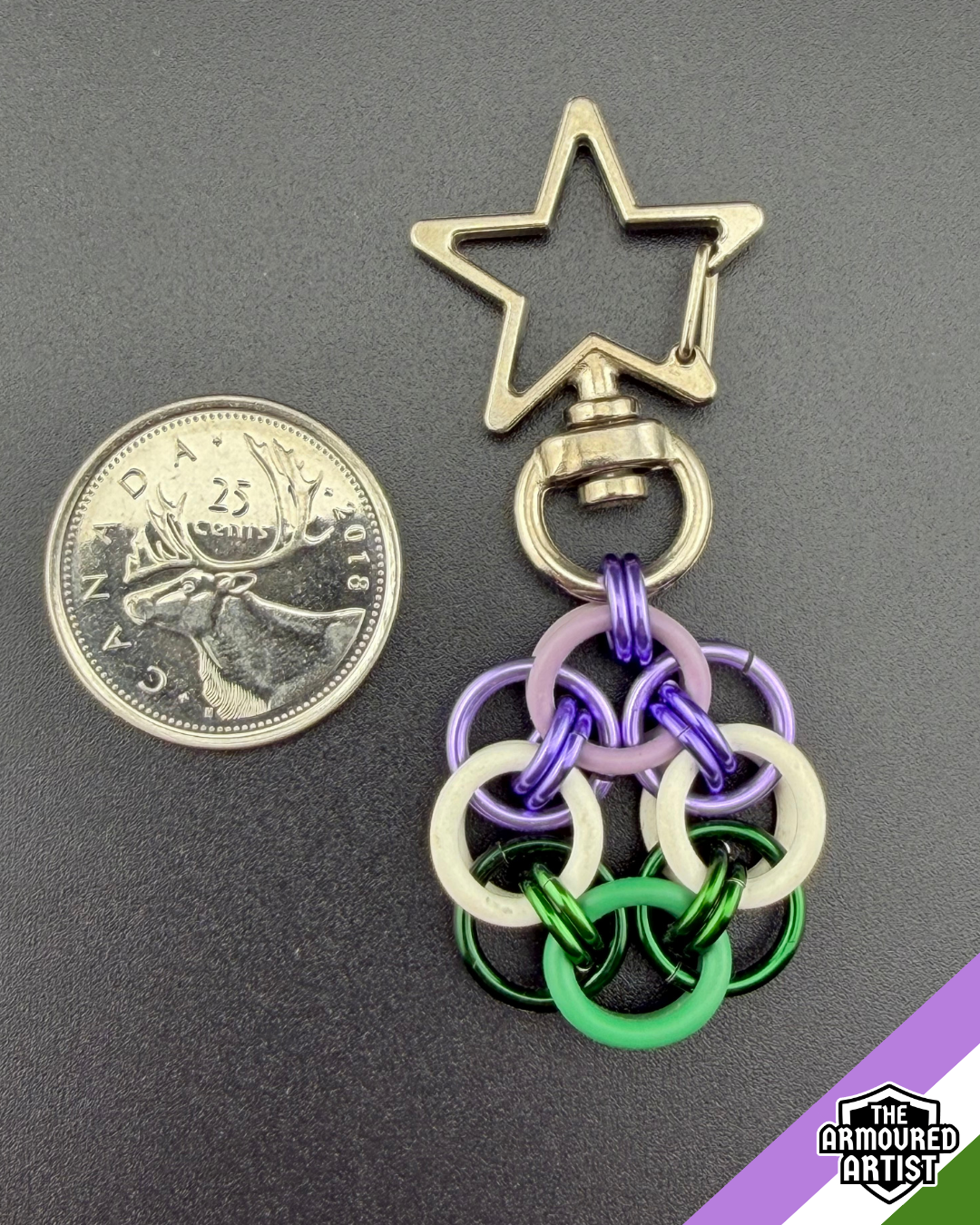 Genderqueer Flexible Helmchain Keychains