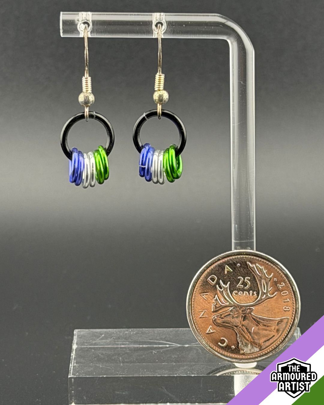 Genderqueer Small Ringlette Earrings