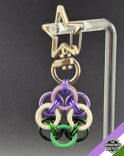 Genderqueer Flexible Helmchain Keychains