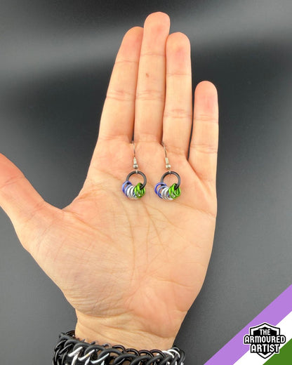Genderqueer Small Ringlette Earrings