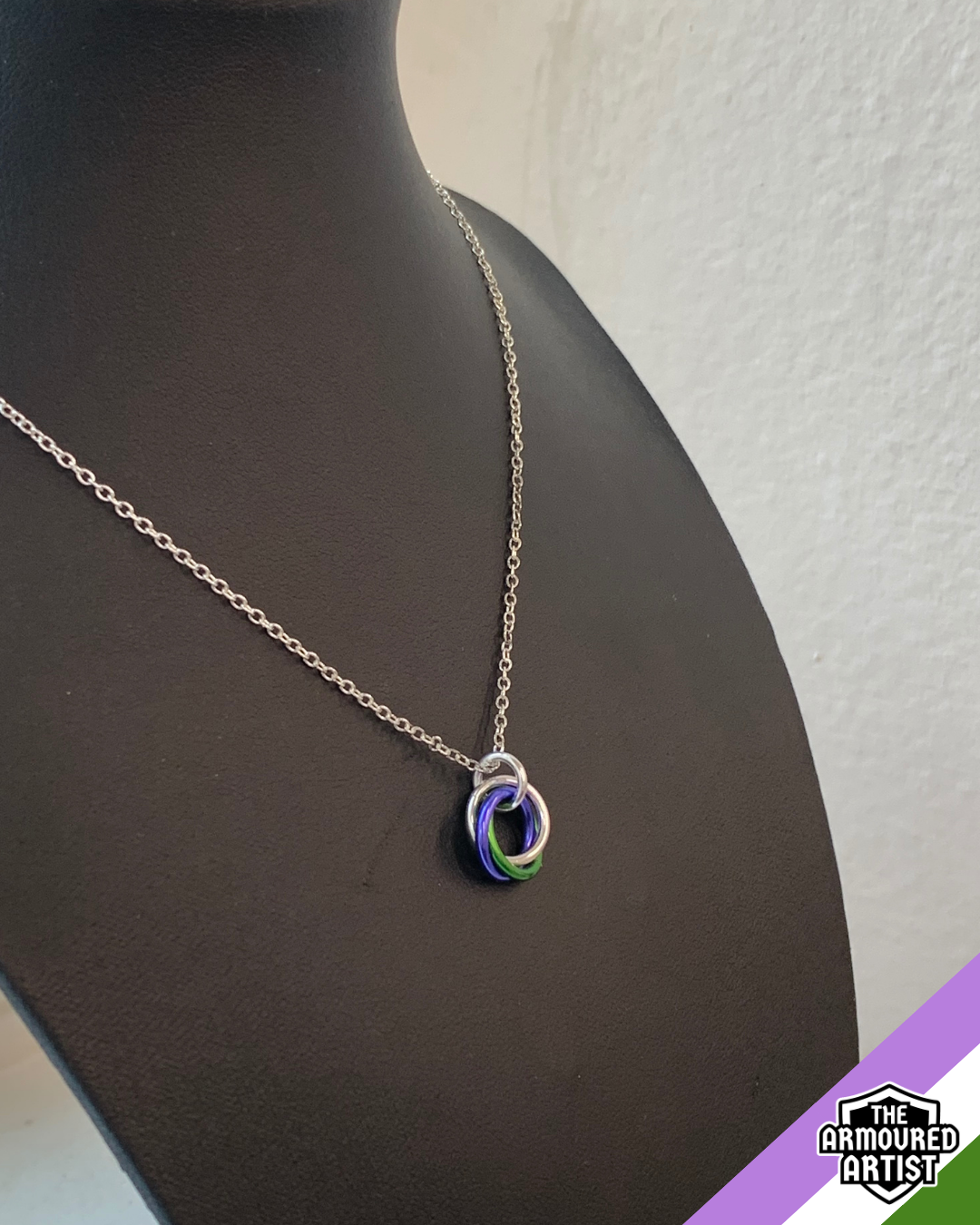 Genderqueer Spiral Chainmail Necklaces