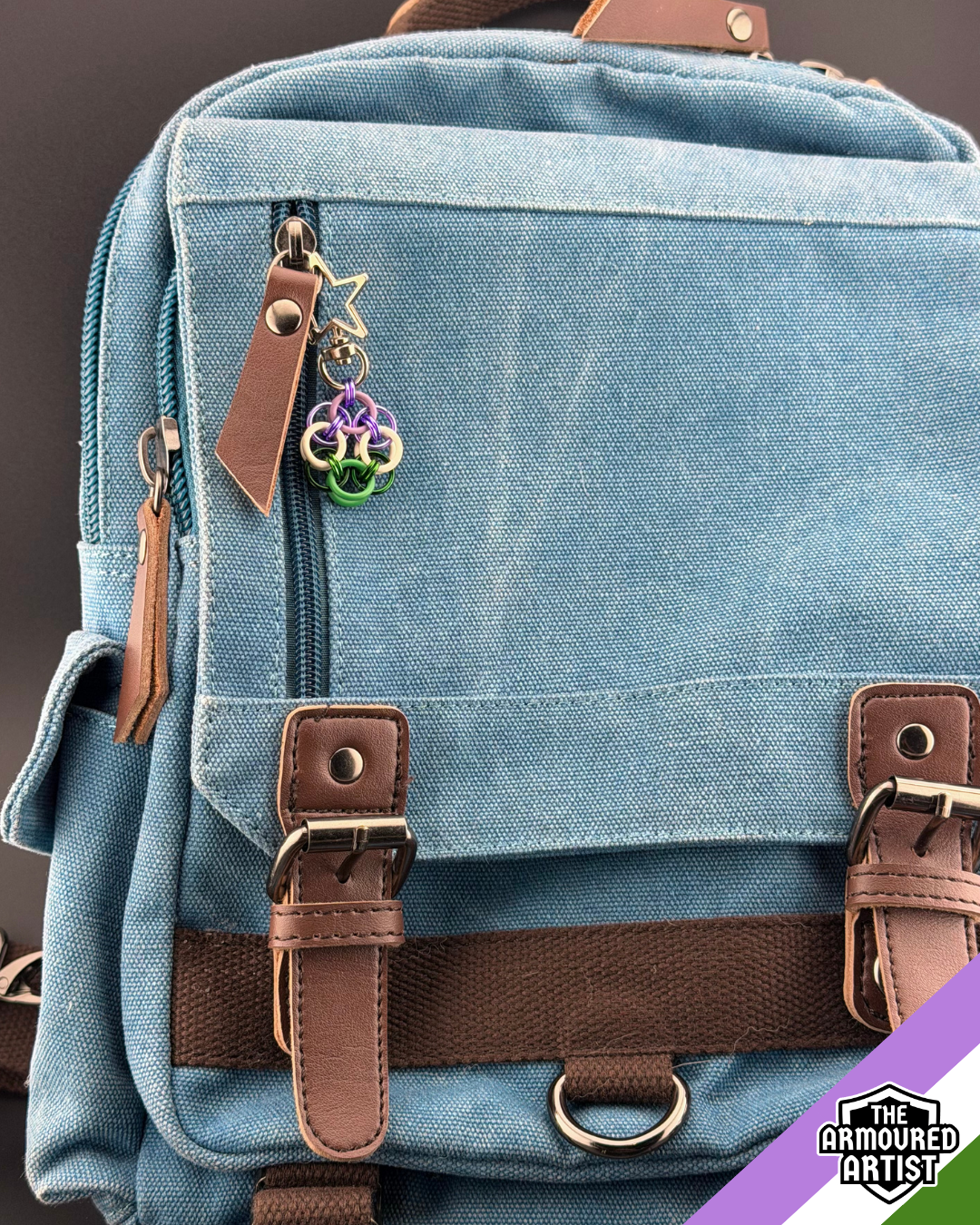 Genderqueer Flexible Helmchain Keychains