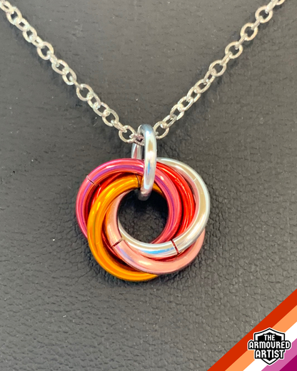 Lesbian Spiral Chainmail Necklaces
