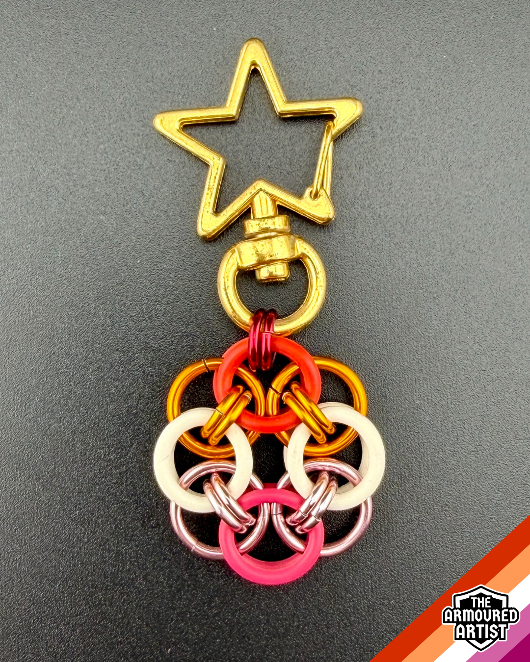 Lesbian Flexible Helmchain Keychains