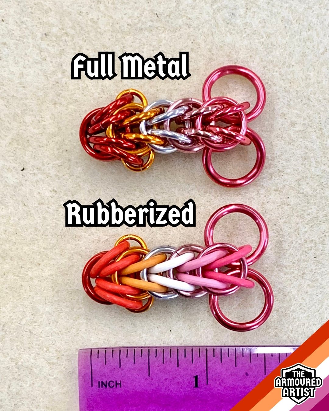 Lesbian Pocket Rocket Keychains/Necklaces