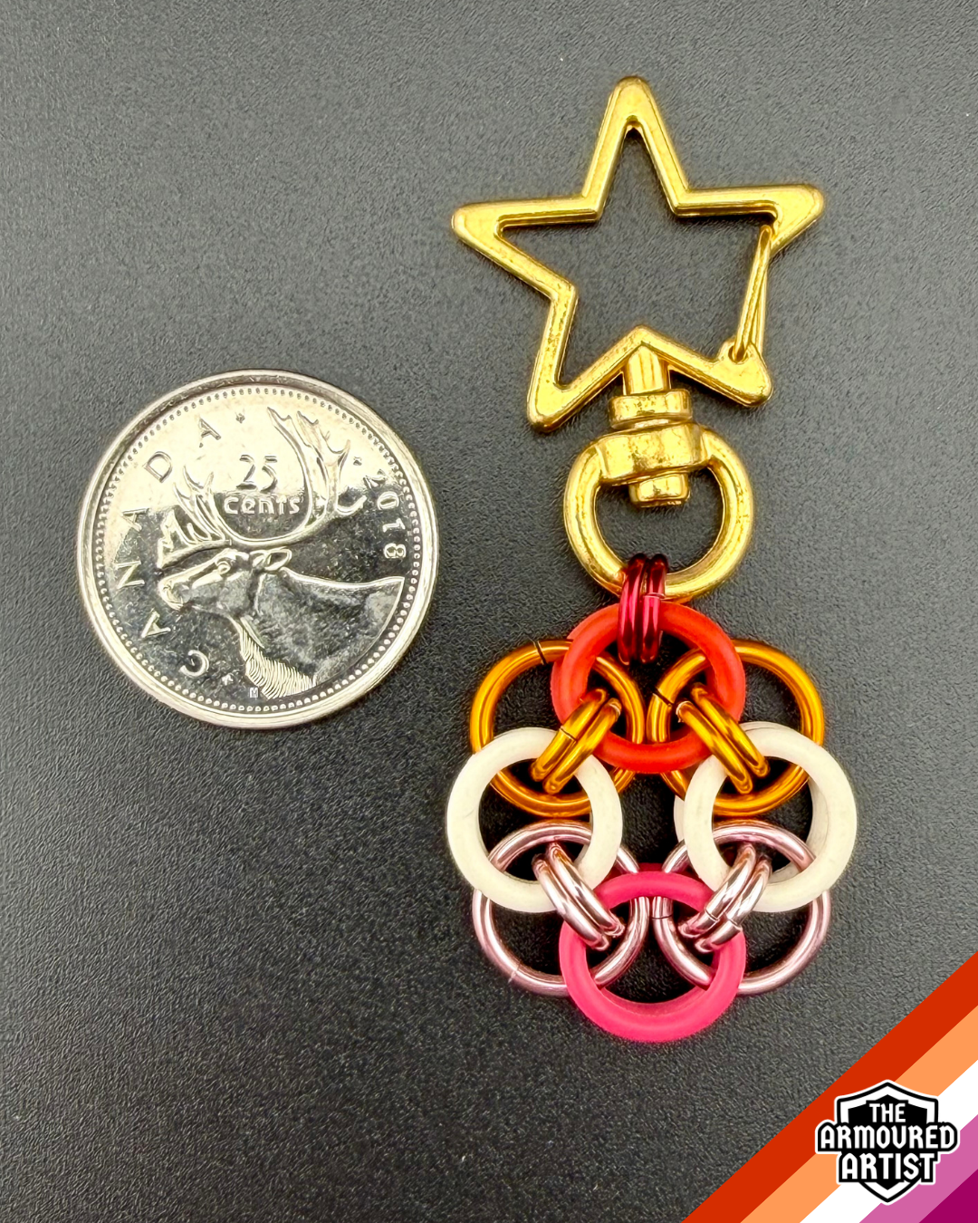Lesbian Flexible Helmchain Keychains