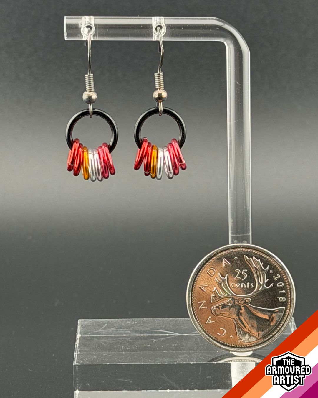 Lesbian Small Ringlette Earrings
