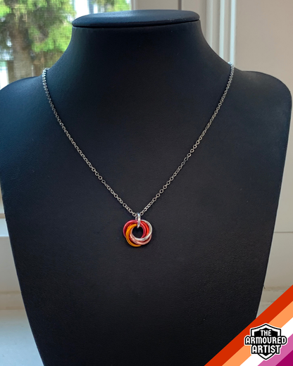 Lesbian Spiral Chainmail Necklaces