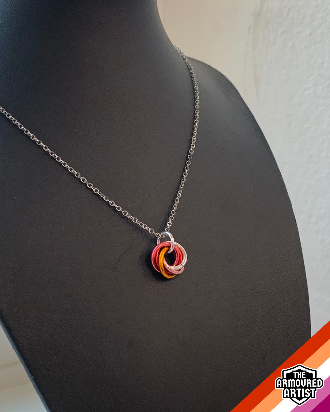 Lesbian Spiral Chainmail Necklaces