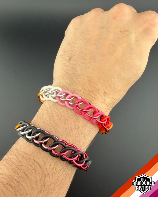 Lesbian Stretchy Chainmail Bracelets