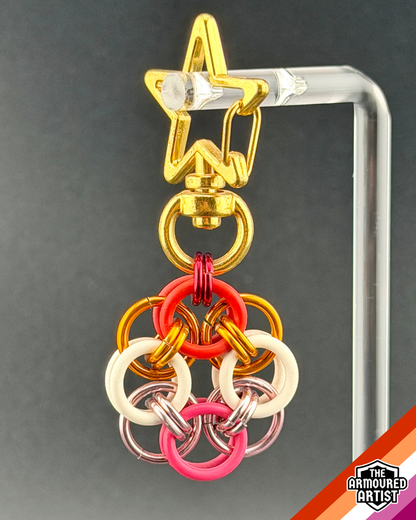 Lesbian Flexible Helmchain Keychains