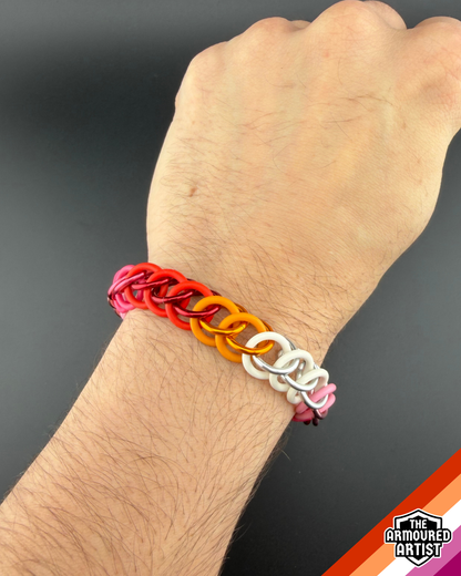 Lesbian Stretchy Chainmail Bracelets
