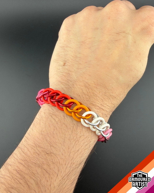 Lesbian Stretchy Chainmail Bracelets