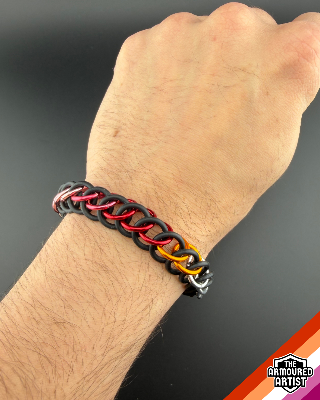 Lesbian Stretchy Chainmail Bracelets
