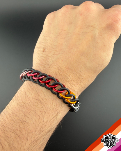 Lesbian Stretchy Chainmail Bracelets