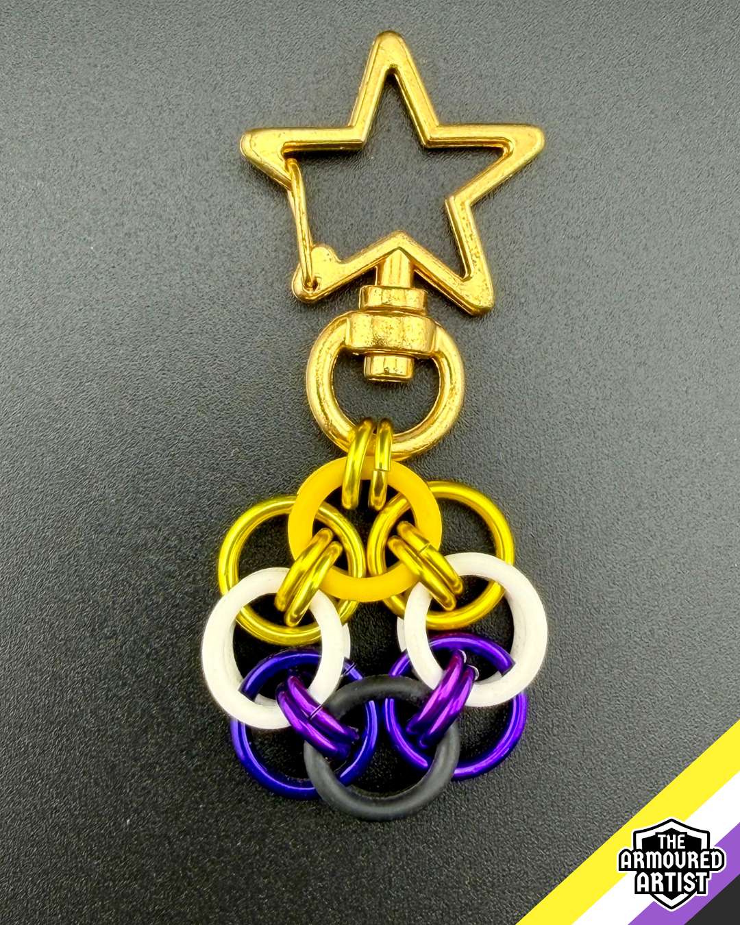 Nonbinary Flexible Helmchain Keychains