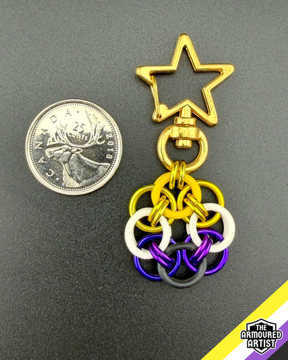 Nonbinary Flexible Helmchain Keychains