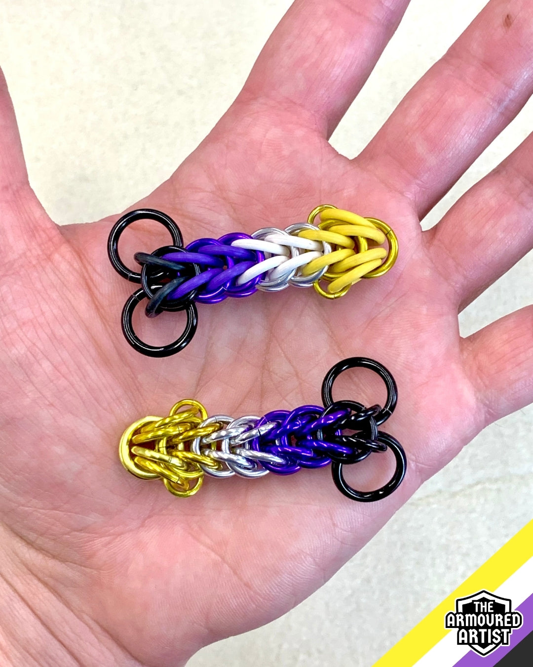 Nonbinary Pocket Rocket Keychains/Necklaces