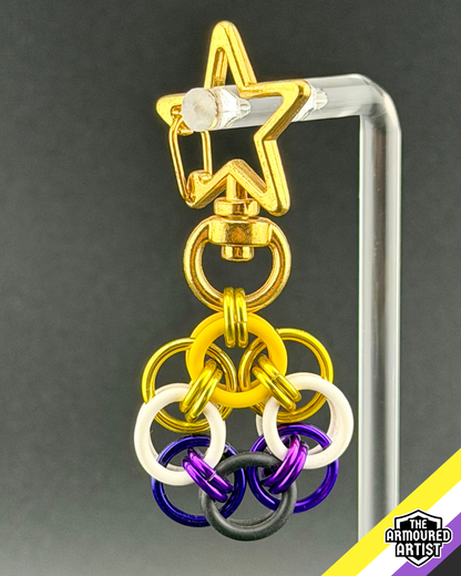 Nonbinary Flexible Helmchain Keychains